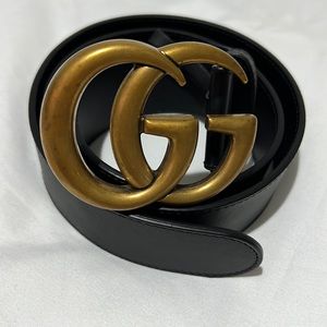 Gucci wide leather belt. Price is firm